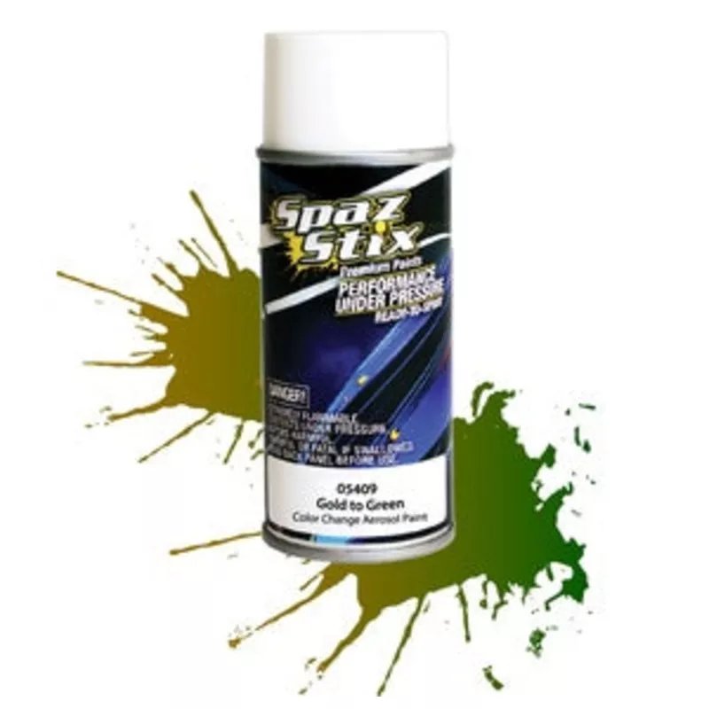 SPAZ STIX COLOR CHANGING PAINT GOLD TO GREEN AEROSOL 3.5OZ